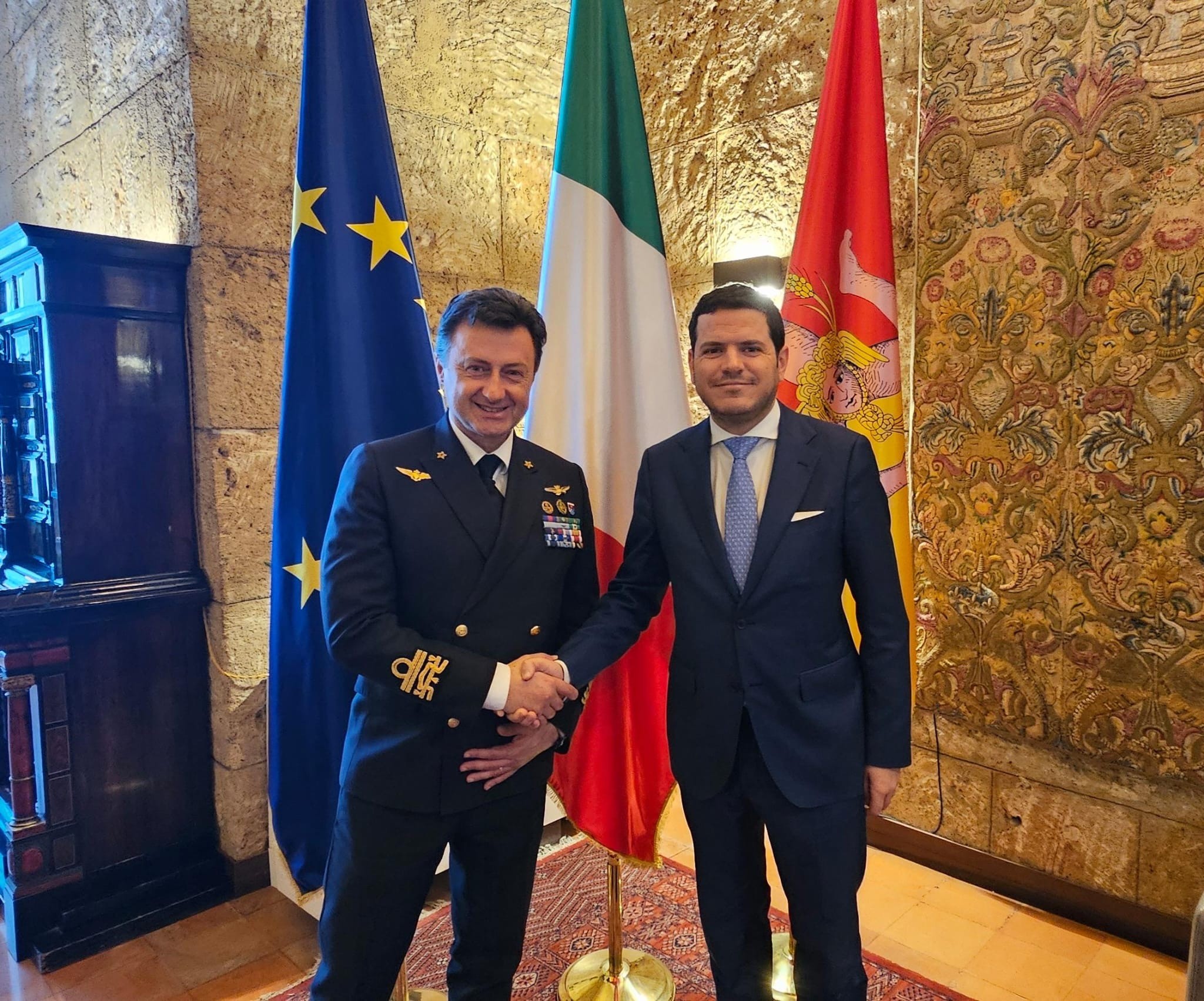 Il Presidente dell'ARS incontra i vertici del Comando Marittimo Sicilia della Marina militare