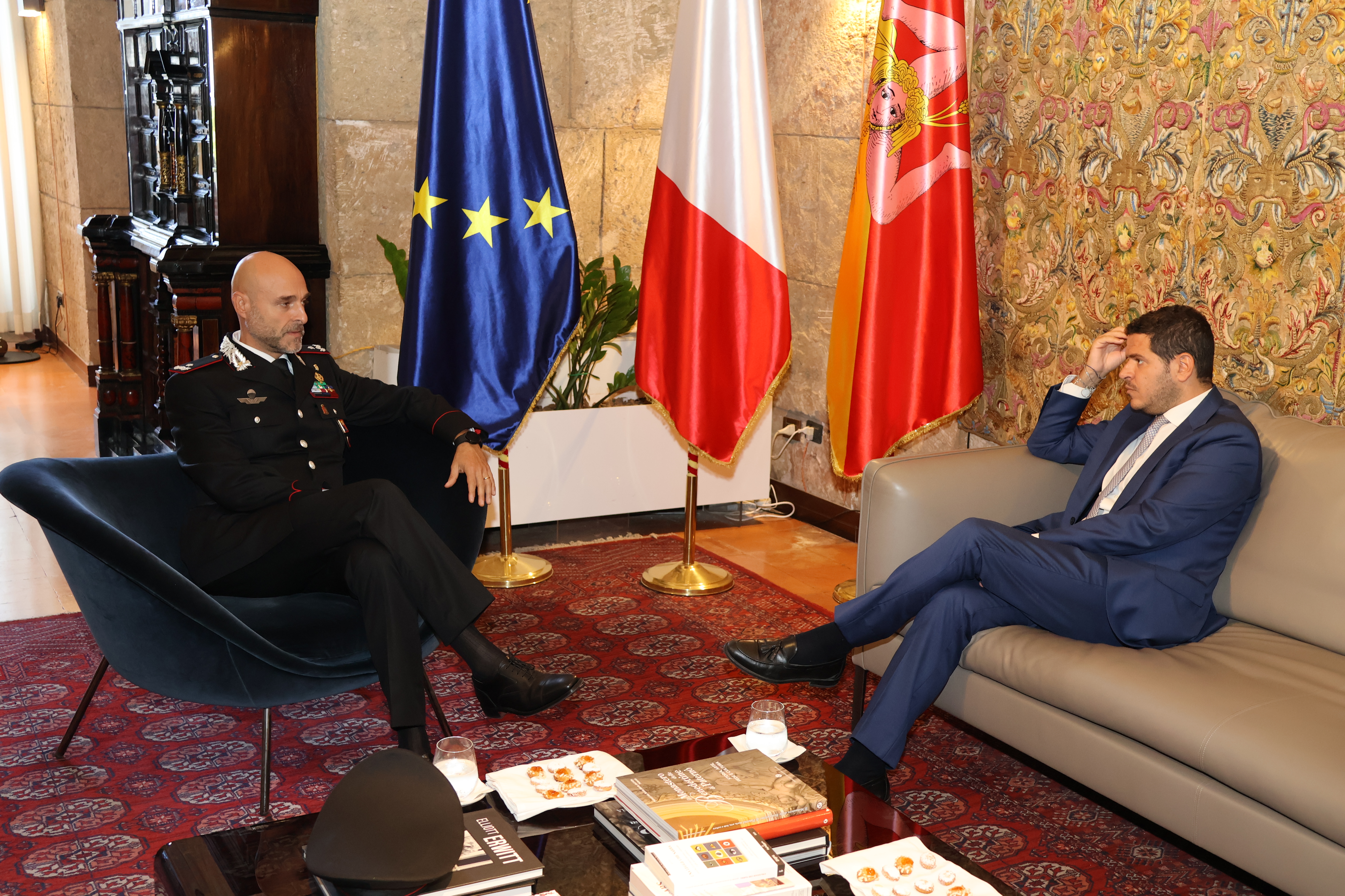il generale Sutera e il presidente Galvagno