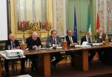 Il Presidente Miccichè durante un convegno a Palazzo reale