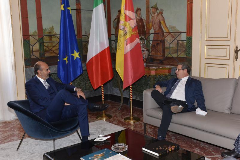 Questore Laricchia e Presidente Miccichè