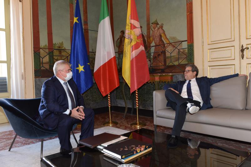 Presidente dell'Ars ed il Console della Federazione Russa