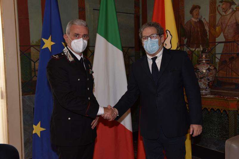 Visita del neo Comandante provinciale Carabinieri Gen. Brig. Giuseppe De Liso 
