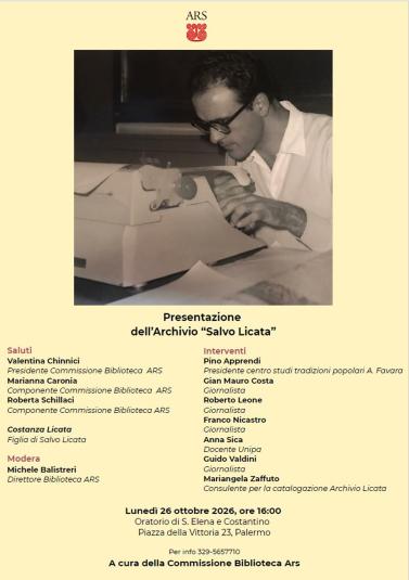 Presentazione archivio "Salvo Licata"