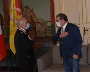 Visita del Comandante Legione Carabinieri Sicilia,  Gen. Brig. Rosario Castello