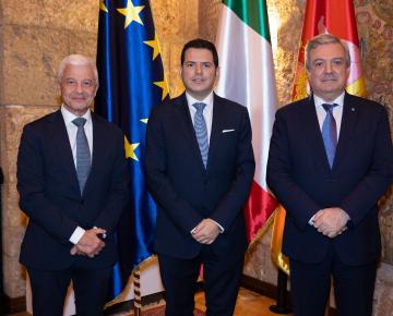 Zingale e Midiri ospiti del Presidente Galvagno