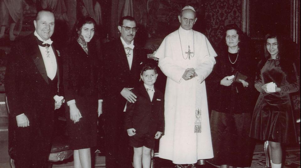 Foto Storiche: Personaggi illustri in visita al Palazzo dei Normanni