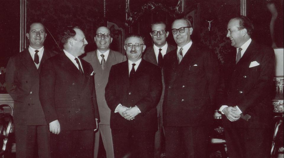 Foto Storiche: Personaggi illustri in visita al Palazzo dei Normanni