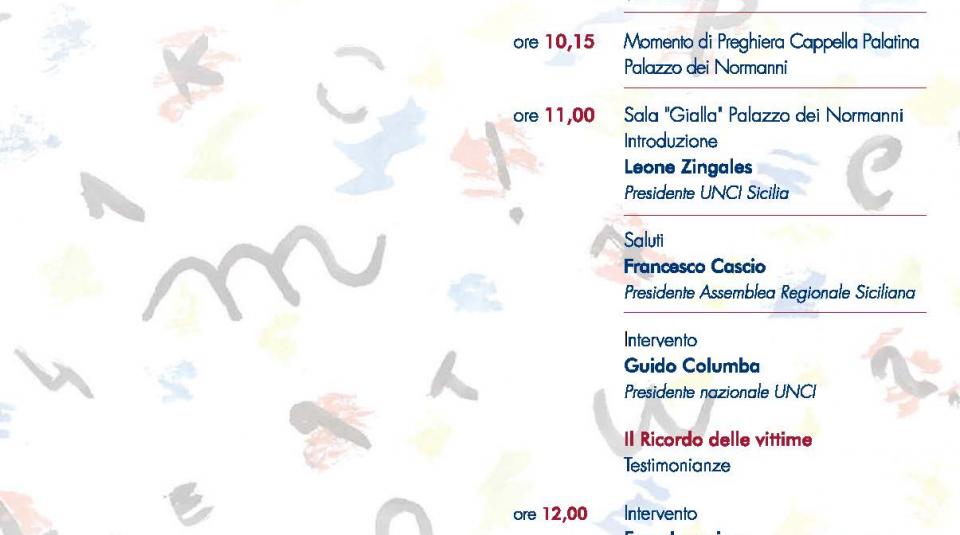 5ª Giornata della memoria dei giornalisti uccisi da mafie e terrorismo