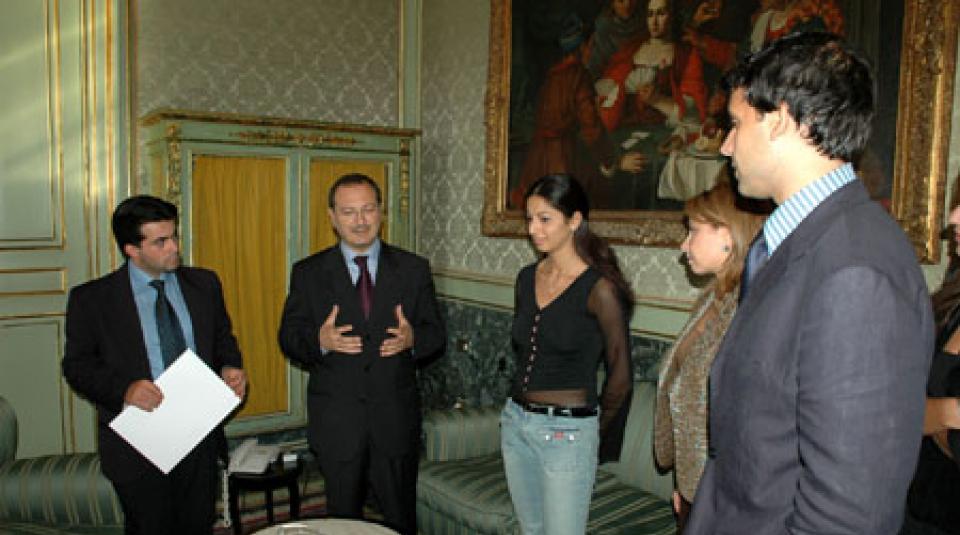 Vice Presidente Fleres incontra stagisti Scienze della Comunicazione