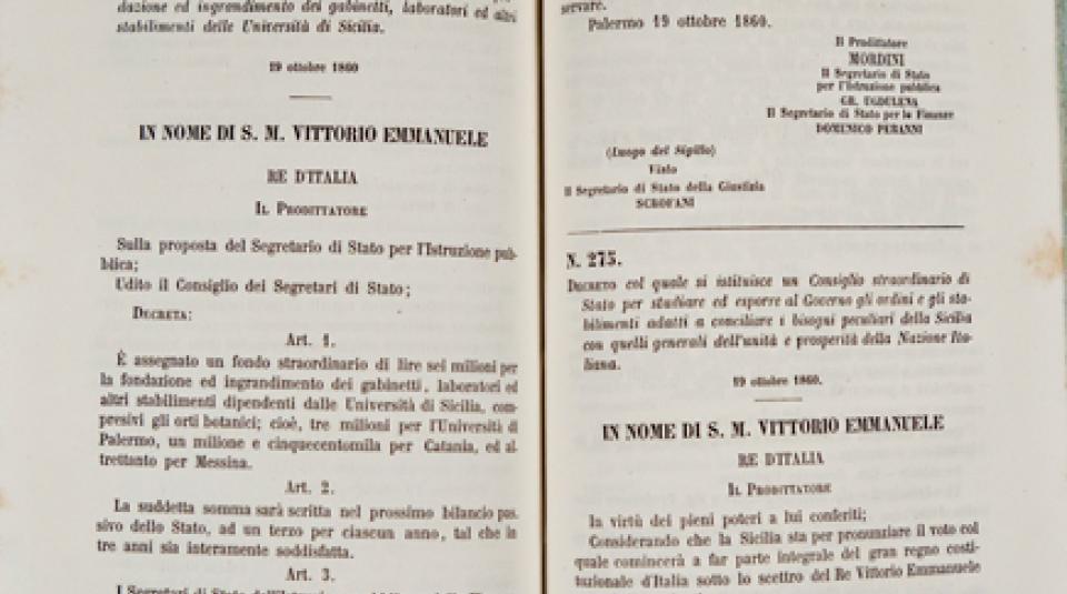 150 anni: unita' e autonomia. Il Risorgimento dalla Sicilia
