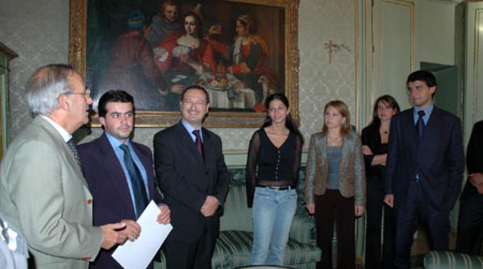 Vice Presidente Fleres incontra stagisti Scienze della Comunicazione