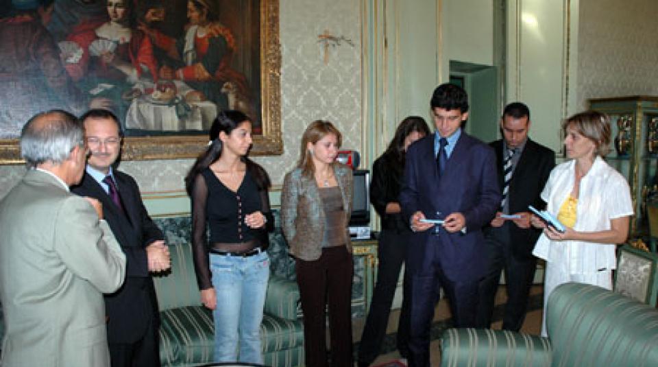 Vice Presidente Fleres incontra stagisti Scienze della Comunicazione