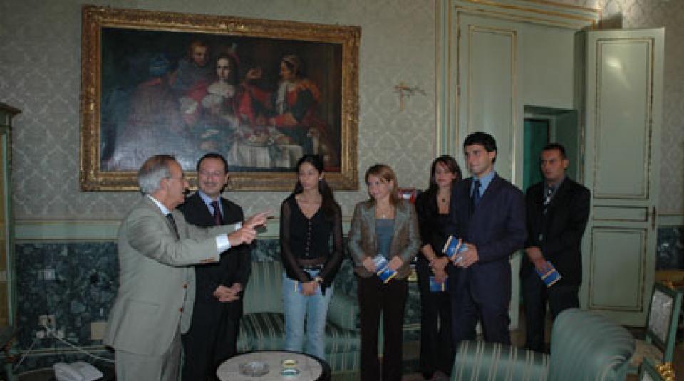 Vice Presidente Fleres incontra stagisti Scienze della Comunicazione