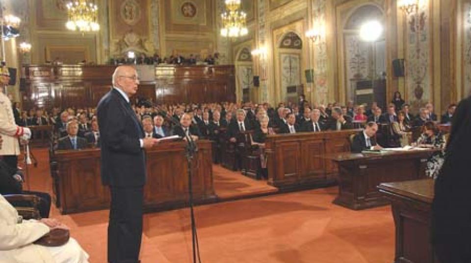 Seduta solenne dell'ARS alla presenza del Presidente della Repubblica