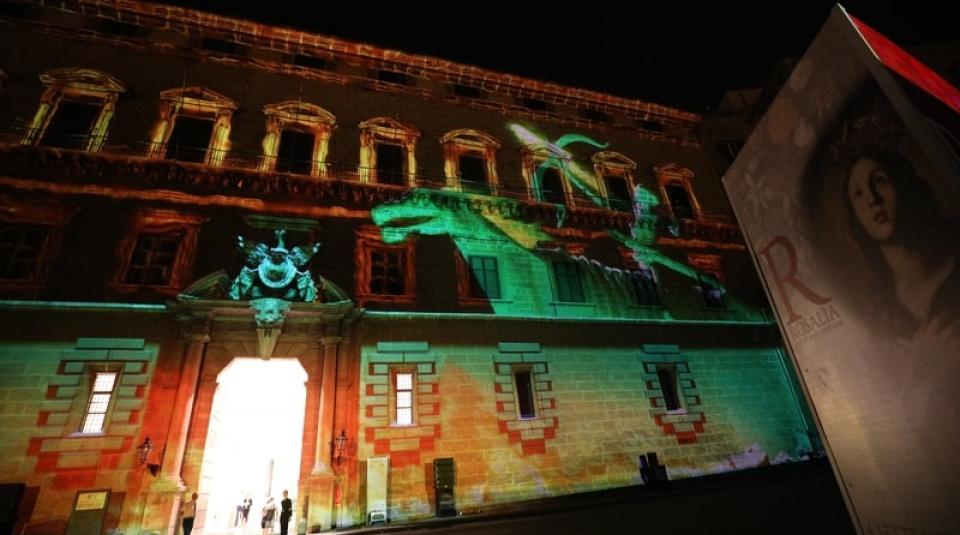 Erisi in peste patrona videomapping