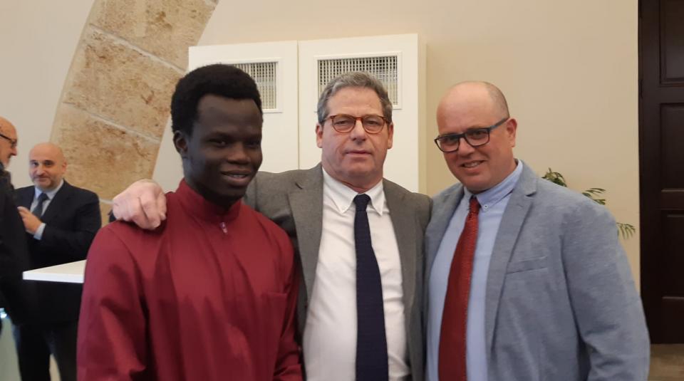 Il primo giorno di stage nelle cucine dell'Ars di Jhalifa Djeng