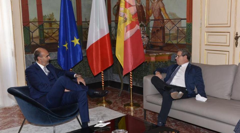 Visita del neo Questore di Palermo, Leopoldo Laricchia